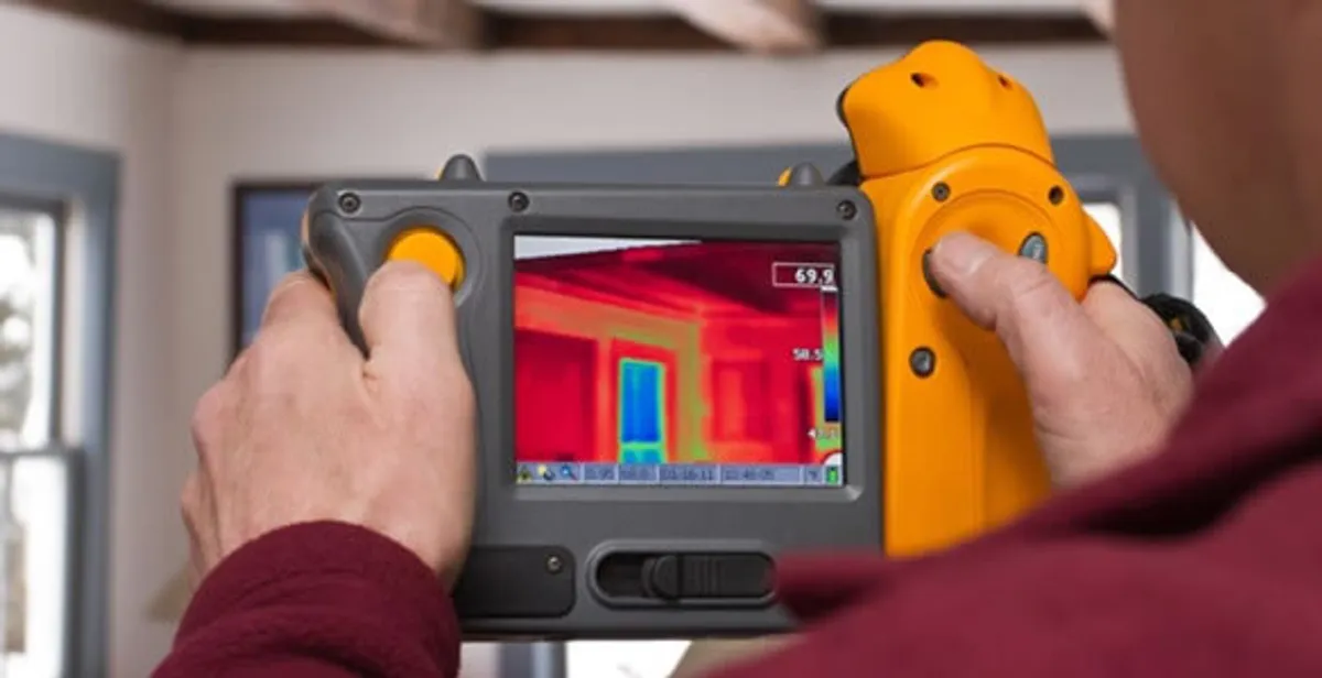 home energy audit service capturing thermal readings to analyze insulation and electrical efficiency in Tucson, AZ